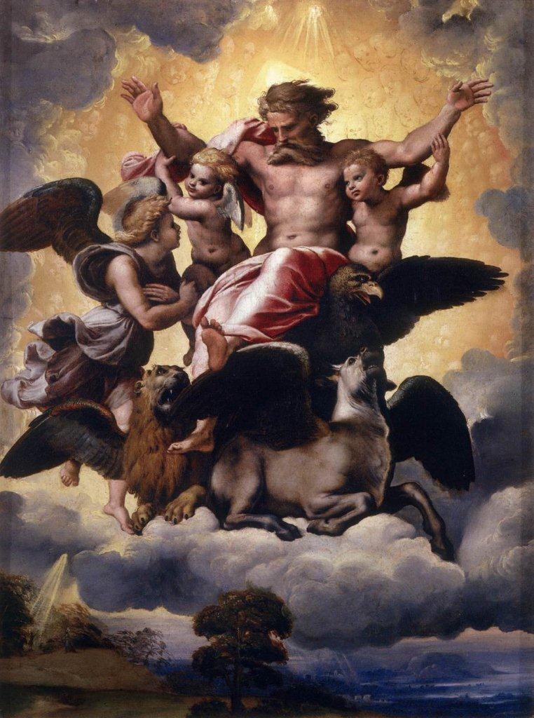 The Vision of Ezekiel painting - Raphael The Vision of Ezekiel art painting